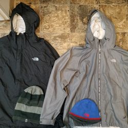 Two Adult The Northface Windbreaker Jackets 