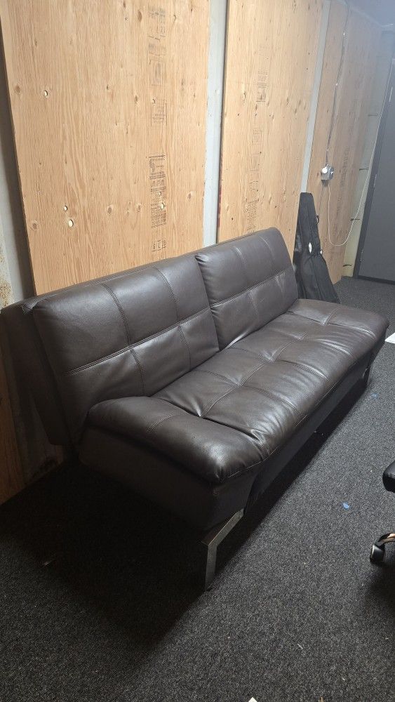 Leather Futon Couch