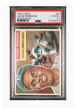 1956 Jackie Robinson White Back PSA 4.5 VG-EX+