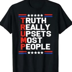 Trump T-shirt, Black Trump T Shirt 2024 