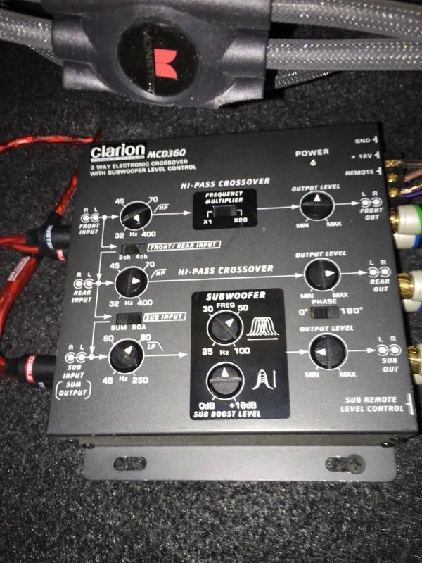 Amp crossover taramp logic car audio
