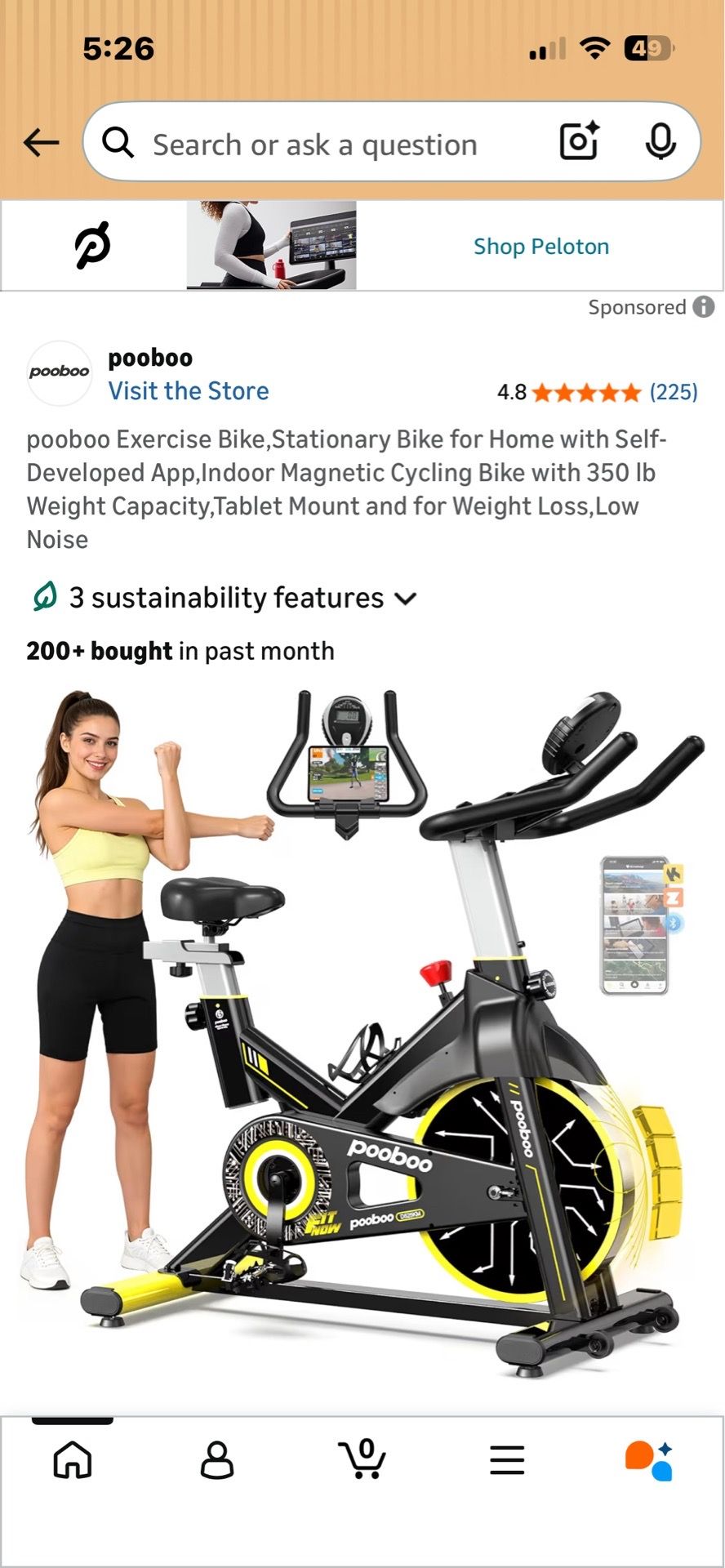 Exercise bike - lightly used
