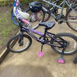 Bike and with helment