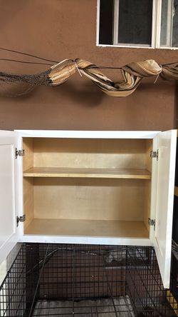 White cabinet