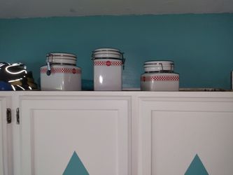 Coca-Cola Ceramic Canister Set of 3
