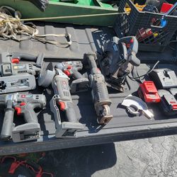 Portercable 18v Kit, Drills,Sawzall,Grinder, Saw