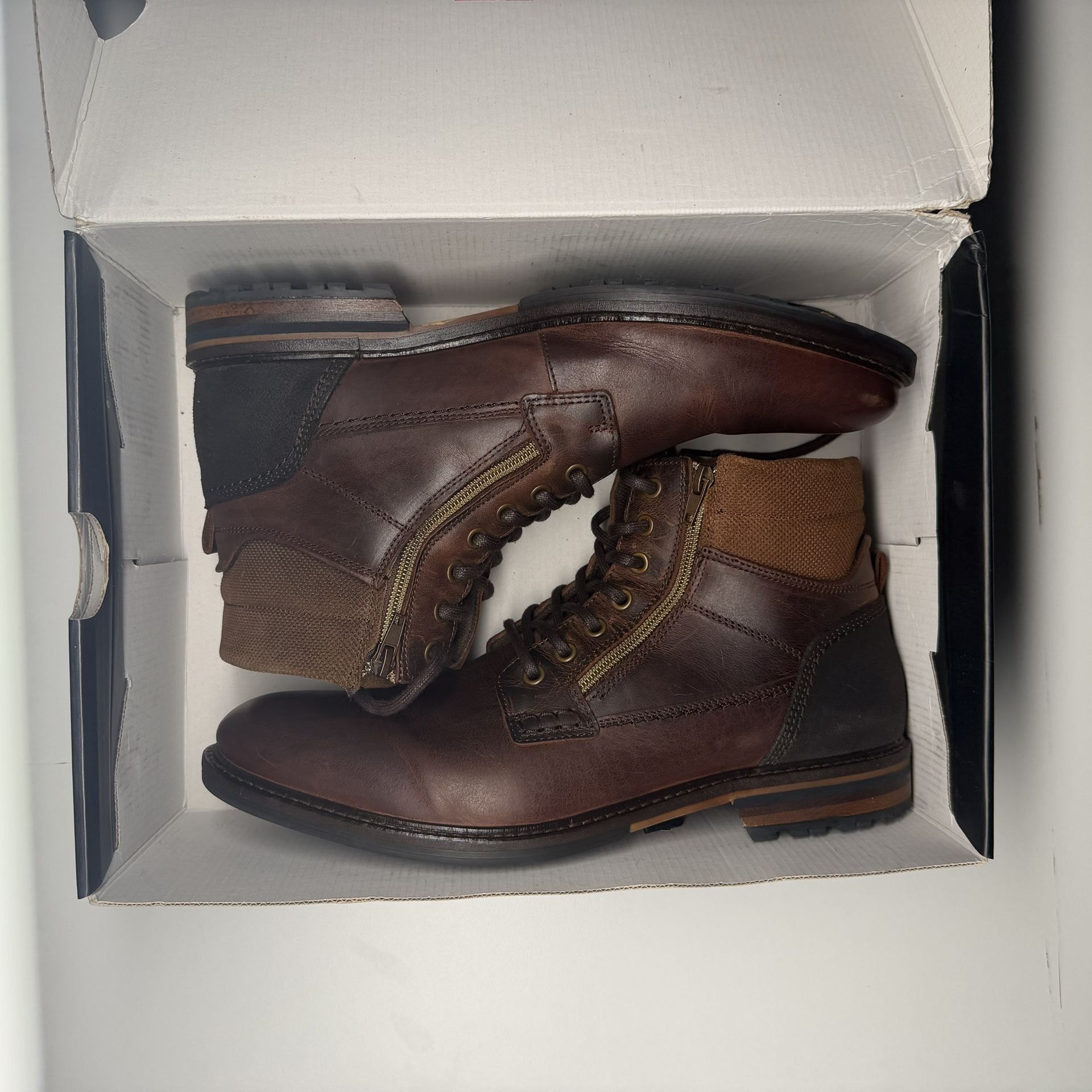Aldo Ulyrein Brown Leather Boots - Men’s Size 12