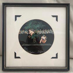 Original Vintage Watercolor Miniature