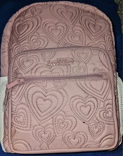 NEW BETSEY JOHNSON PINK BACKPACK WITH PURSE