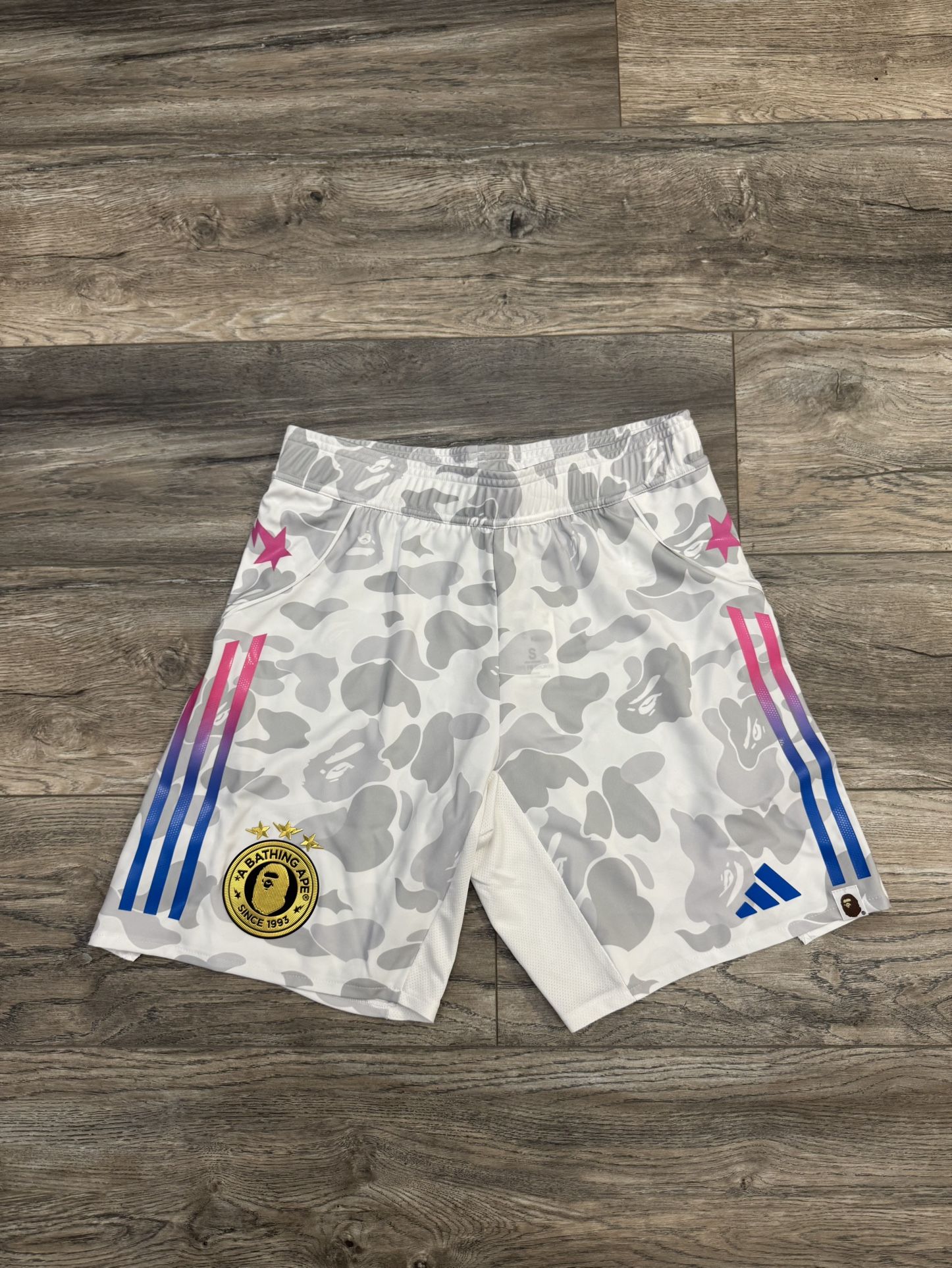 Bape x Adidas Shorts White