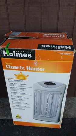 Tower quartz heater.