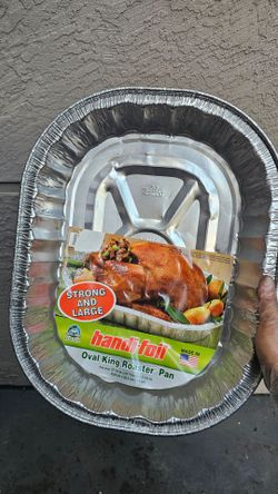 Handi-Foil Oval King Roaster Pan total 5