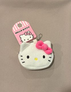 Hello Kitty Plush Mini Coin Purse Keychain