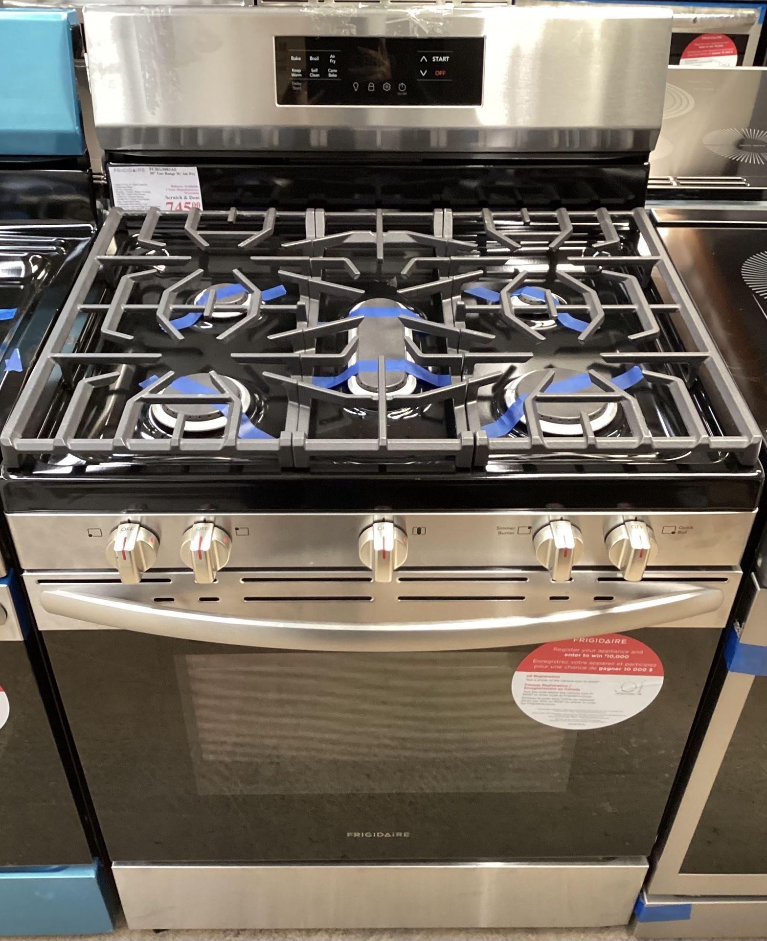 New FRIGIDAIRE 30” Gas Range W/ Air Fry