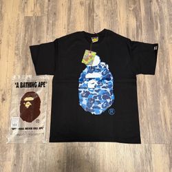 Bape shirt blue camo