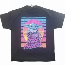 STAR WARS The Mandalorian BABY YODA POP ART T-Shirt MENS XL The Child