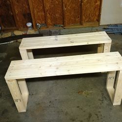 Benches Big Solid Wood 2 For 100 