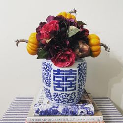 Vintage Double Happiness Ginger Jar (No Lid)