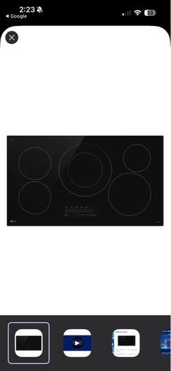 LG 36-inch Electric Cooktop — Brand New in Box