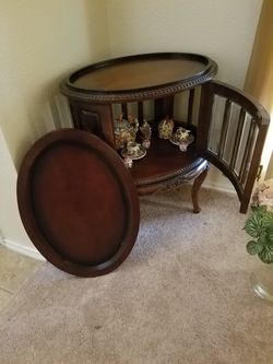 Mahogany wood bulter tea bar