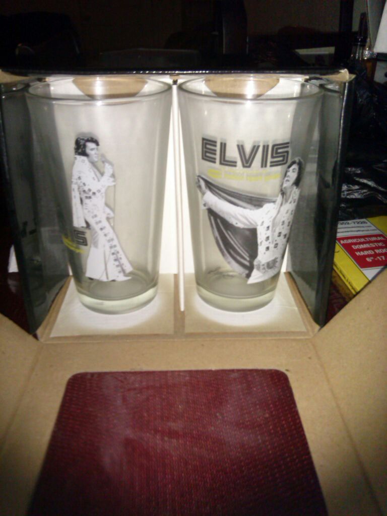Collectible Elvis Pub Glasses