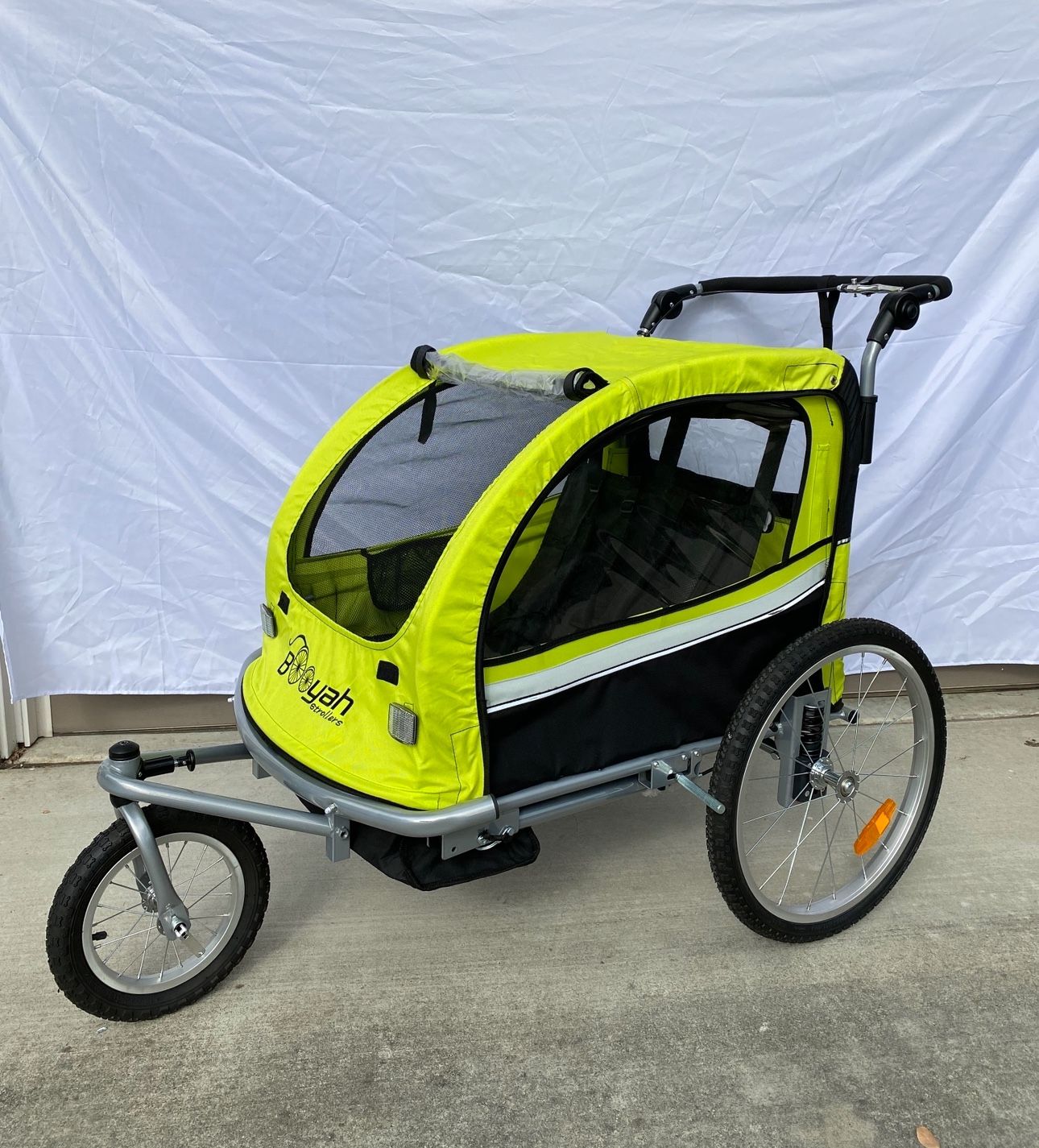 Double Child Stroller Bicycle Bike Trailer. Jogger. Firm! Item is un-used.
