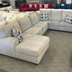 Ballinasloe Platinum Sectional Oversized Ashley Brand New 
