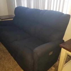 Reclining Loveseat And 2 End Tables