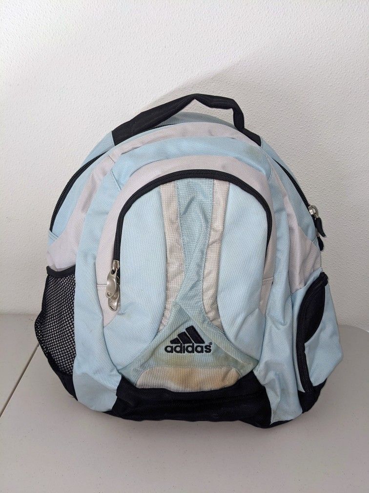 Adidas Light Blue White Backpack