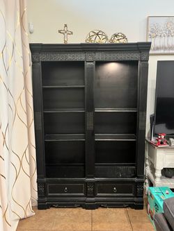 Carved Wood Hutch