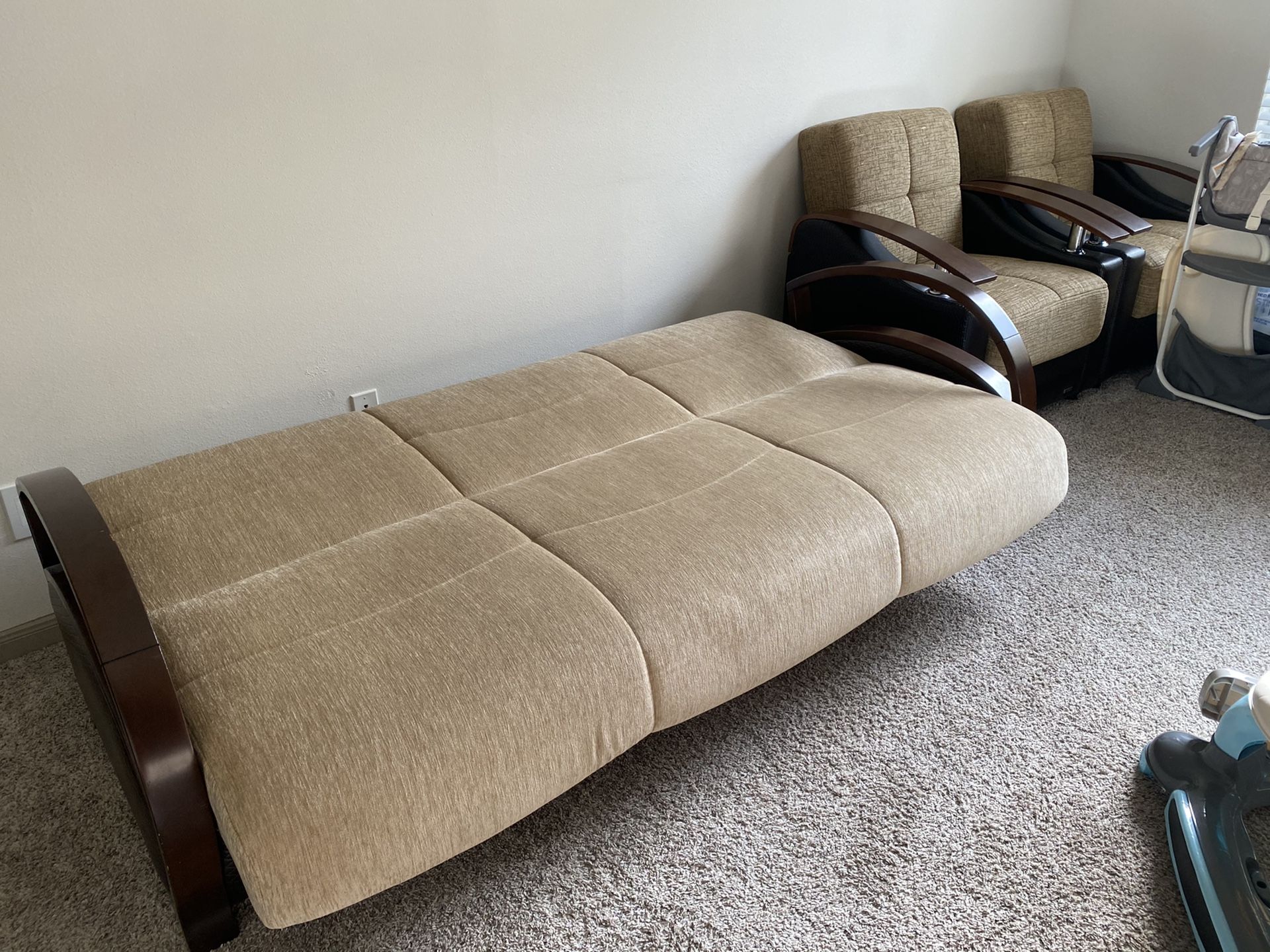 Set of 3- Living Room Sofa and Love Seats