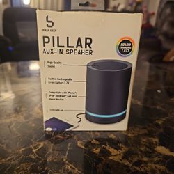 Pillar AUX-IN Speaker w/ Color-Changing LED Lights