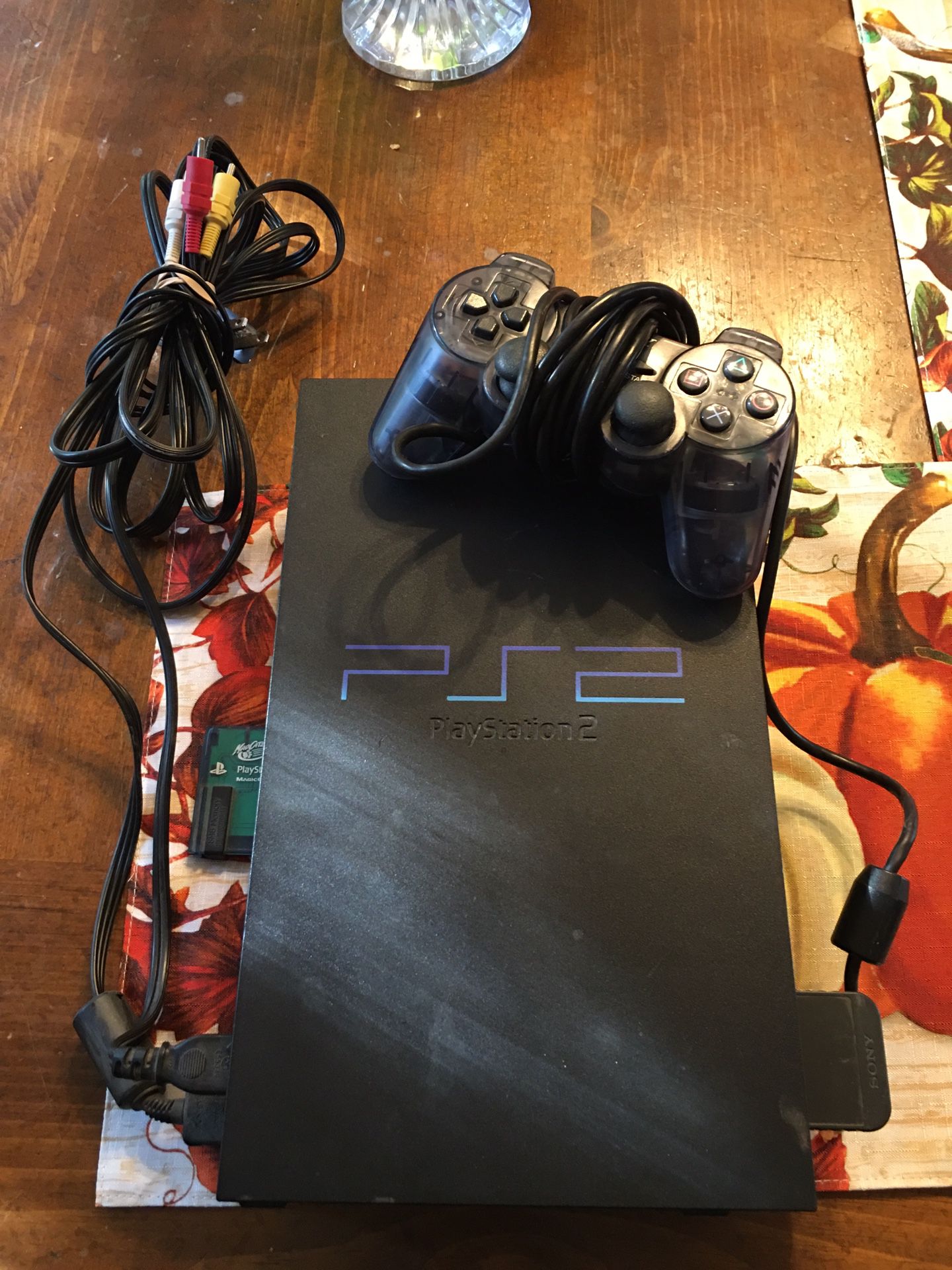 PlayStation2 with game
