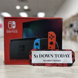 Nintendo Switch V2 Gaming Console Brand New - $1 DOWN TODAY, NO CREDIT NEEDED