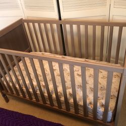 Baby Crib With Mattress $50
