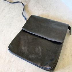 Black Leather Clutch 