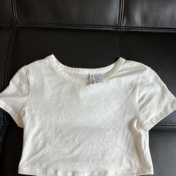 white crop top h&m