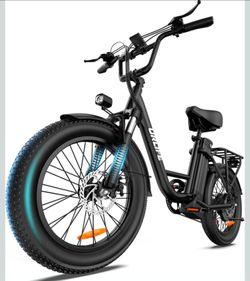 🔥new inbox🔥20" Fat Tire Electric Bike, 80 Mile Range, 48V/13AH Battery,