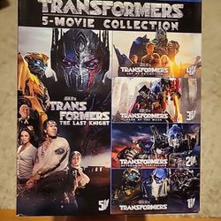 Transformers 5 Movie Collection Blu-ray Excellent Condition 