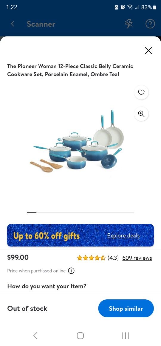 Pioneer Women 12 Pieces Cookig Set