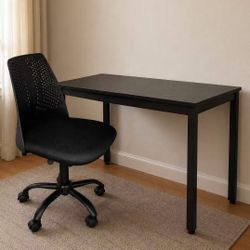New In Box 40x20x30 Inch Tall Office Writing Desk Table With Computer White Pink Chair Furniture Combo Set 