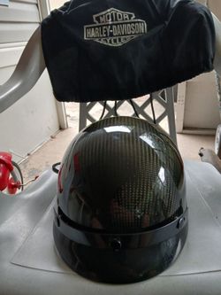 HARLEY DAVIDSON  BLACK HALF HELMET