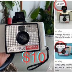 $10 Vintage Polaroid Swinger Camara Model 20 Land Camara