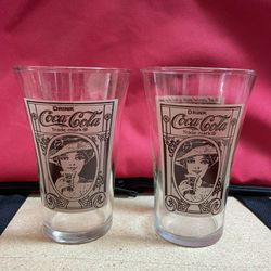 2/Vintage -Coca Cola Glasses 