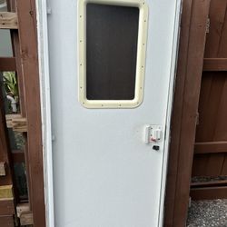 Camper Door With Screen