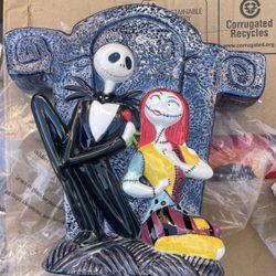 Nightmare Before Christmas Candelabra Disney Candle Holder Stand Jack Sally