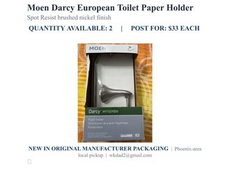 Moen Darcy European Toilet Paper Holder