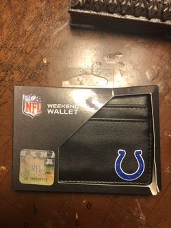 Indianapolis Colts leather weekend wallet