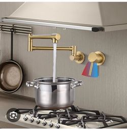 Wall Mounted Pot Filler Faucet