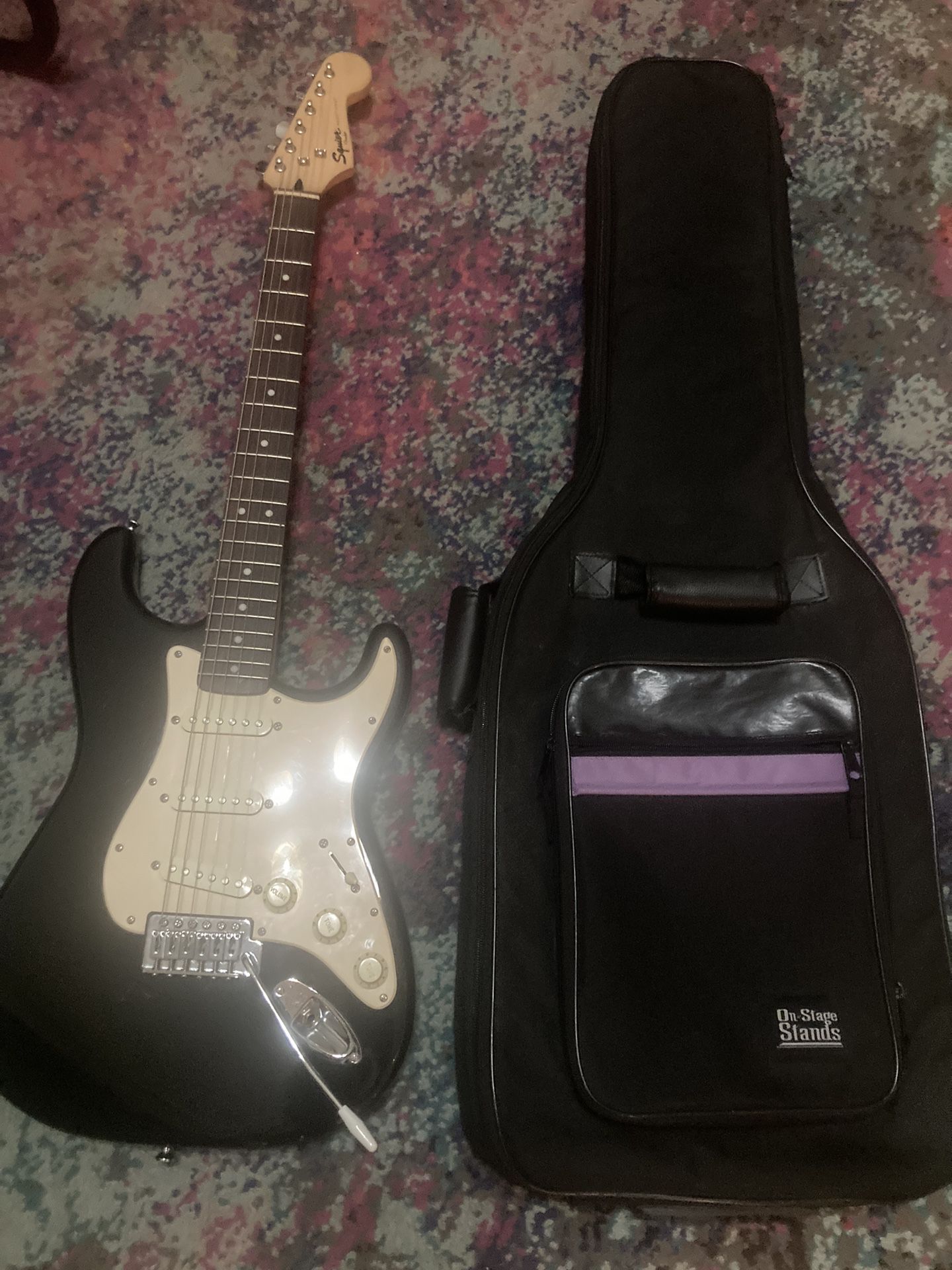 Squier Stratocaster Electric Guitar W/ Carry Case